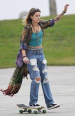 PARIS JACKSON Out Skateboarding at Venice Beach Boardwalk 12/30/2017