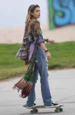 PARIS JACKSON Out Skateboarding at Venice Beach Boardwalk 12/30/2017