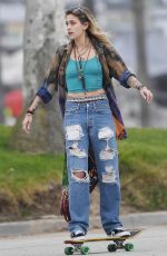 PARIS JACKSON Out Skateboarding at Venice Beach Boardwalk 12/30/2017