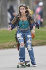 PARIS JACKSON Out Skateboarding at Venice Beach Boardwalk 12/30/2017