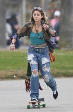 PARIS JACKSON Out Skateboarding at Venice Beach Boardwalk 12/30/2017