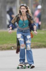 PARIS JACKSON Out Skateboarding at Venice Beach Boardwalk 12/30/2017