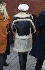 PERRIE EDWARDS Arrivesa at Anfield Stadium in Liverpool 12/30/2017