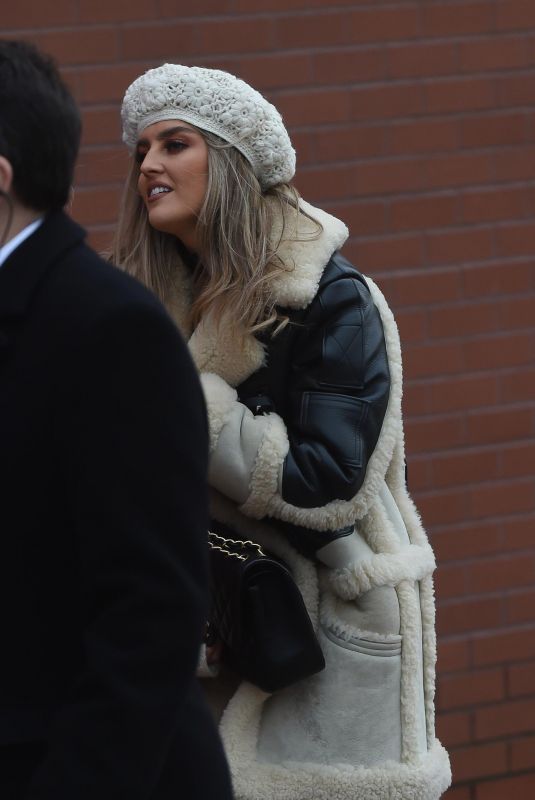 PERRIE EDWARDS Arrivesa at Anfield Stadium in Liverpool 12/30/2017