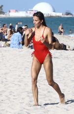 PETRA KLADIVOVA in Swimsuit on the Beach in Miami 12/10/2017