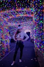 PHOEBE PRICE at Los Angeles Zoo Christmas Show in Los Angeles 12/12/2017