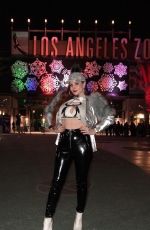 PHOEBE PRICE at Los Angeles Zoo Christmas Show in Los Angeles 12/12/2017