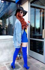 PHOEBE PRICE Out Shopping in Beverly Hills 12/11/2017