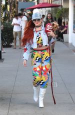 PHOEBE PRICE Out with Her Dog in Los Angeles 12/29/2017
