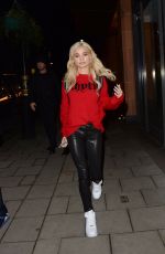 PIA MIA PEREZ Arrives at C Restraunt in London 12/07/2017
