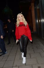 PIA MIA PEREZ Arrives at C Restraunt in London 12/07/2017