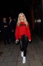 PIA MIA PEREZ Arrives at C Restraunt in London 12/07/2017