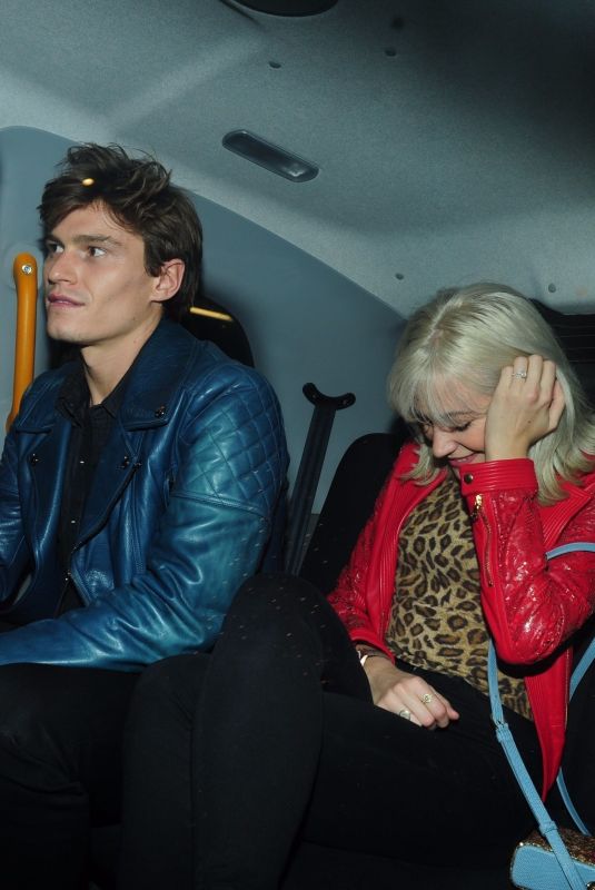 PIXIE LOTT and Oiver Cheshire Night Out in London 12/22/2017