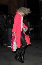 PIXIE LOTT Leaves Mahiki Nightclub in London 12/24/2017