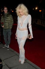 PIXIE LOTT Leaves Royal Albert Hall in London 12/04/2017