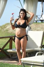Pregnant CASEY BATCHELOR in Bikini on Vacation in Lanzarote 12/30/2017