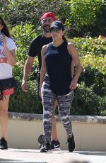 Pregnant EVA LONGORIA and Hose Baston Out in Miami 12/25/2017