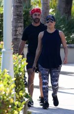 Pregnant EVA LONGORIA and Hose Baston Out in Miami 12/25/2017