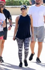 Pregnant EVA LONGORIA and Hose Baston Out in Miami 12/25/2017