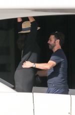 Pregnant EVA LONGORIA and Jose Baston at a Boat Ride in Miami 12/23/2017