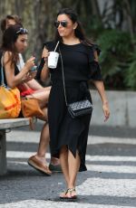 Pregnant EVA LONGORIA Out in Miami Beach 12/26/2017