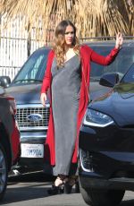 Pregnant JESSICA ALBA Arrives at Lyft Community Holiday Fiesta in Los Angeles 12/17/2017