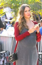 Pregnant JESSICA ALBA Arrives at Lyft Community Holiday Fiesta in Los Angeles 12/17/2017