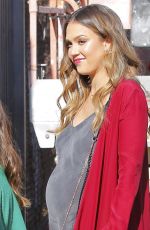 Pregnant JESSICA ALBA Arrives at Lyft Community Holiday Fiesta in Los Angeles 12/17/2017