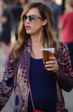 Pregnant JESSICA ALBA Out in Venice Beach 12/03/2017