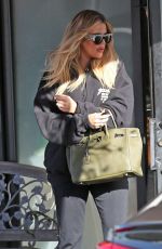 Pregnant KHLOE KARDASHIAN Leaves a Studio in Calabasas 12/04/2017