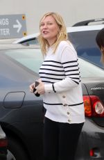 Pregnant KIRSTEN DUNST Out and About in Santa Monica 12/20/2017