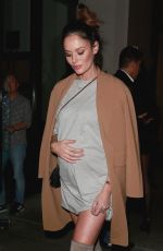 Pregnant NICOLE TUNFIO and Gary Clark Jr Out for Dinner in Los Angeles 12/29/2017