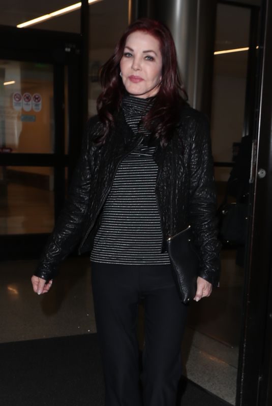 PRISCILLA PRESLEY at Los Angeles International Airport 12/18/2017