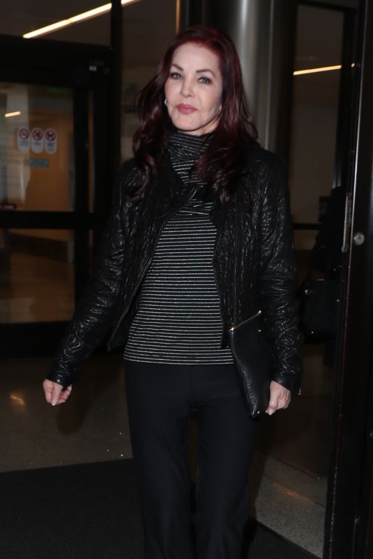 PRISCILLA PRESLEY at Los Angeles International Airport 12/18/2017