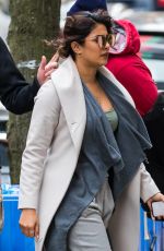 PRIYANKA CHOPRA on the Set of Quantico in New York 12/06/2017