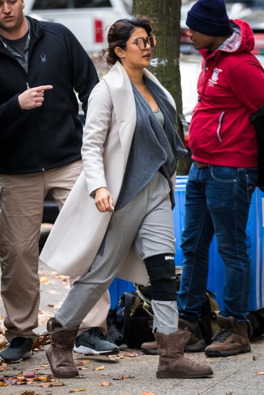 PRIYANKA CHOPRA on the Set of Quantico in New York 12/06/2017