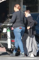 QUEEN LATIFAH Out for Lunch at Mauro