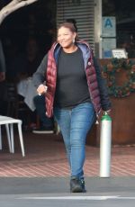 QUEEN LATIFAH Out for Lunch at Mauro