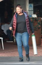 QUEEN LATIFAH Out for Lunch at Mauro