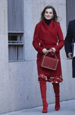 QUEEN LETIZIA OF SPAIN Out in Madrid 12/21/2017