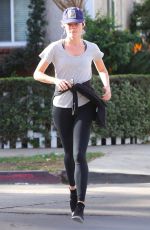 RACHAEL TAYLOR Out Jogging in Los Angeles 12/22/2017