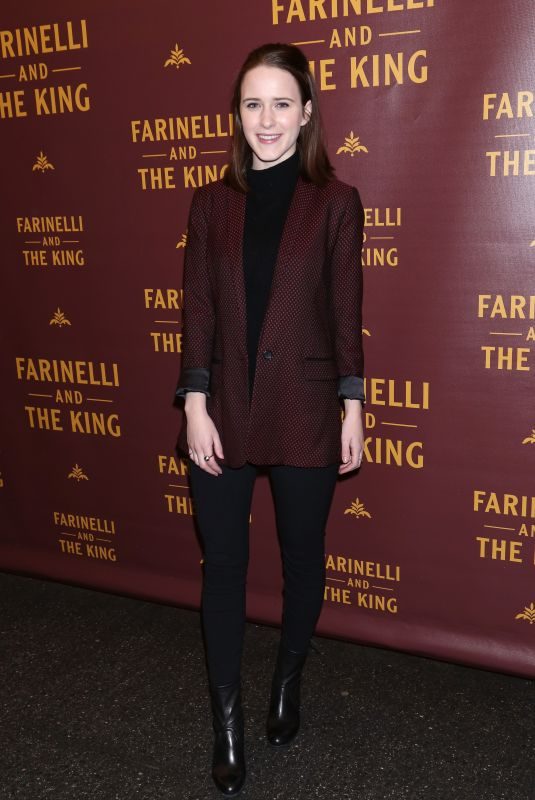 RACHEL BROSNAHAN at Farinelli and the King Broadway Opening Night in New York 12/17/2017