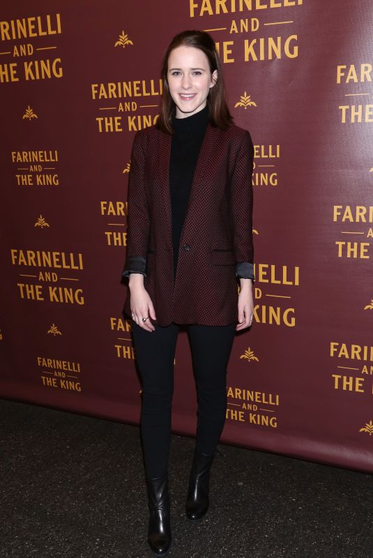 RACHEL BROSNAHAN at Farinelli and the King Broadway Opening Night in New York 12/17/2017