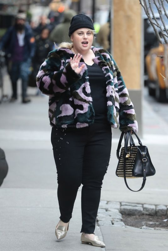 REBEL WILSON Out in New York 12/22/2017