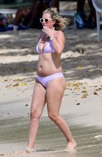 RHEA DURHAM in Bikini at a Beach in Barbados 12/28/2017