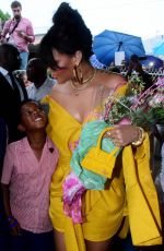 RIHANNA at Opening Ceremony of New Road Named Rihanna Drive in Barbados 11/30/2017