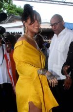 RIHANNA at Opening Ceremony of New Road Named Rihanna Drive in Barbados 11/30/2017