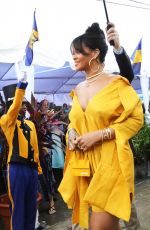 RIHANNA at Opening Ceremony of New Road Named Rihanna Drive in Barbados 11/30/2017