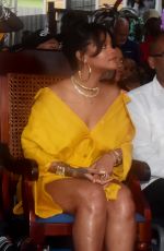 RIHANNA at Opening Ceremony of New Road Named Rihanna Drive in Barbados 11/30/2017