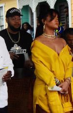 RIHANNA at Opening Ceremony of New Road Named Rihanna Drive in Barbados 11/30/2017